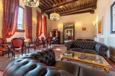 Area soggiorno di Art Hotel Villa Agape - Place of Charme