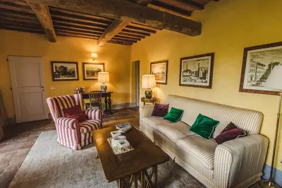 Area soggiorno di La Veronica Exclusive Chianti Resort