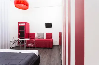 Letto o letti in una camera di Il Giglio Rosso B&B