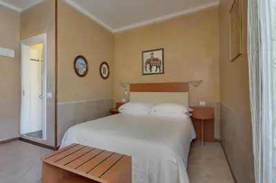 Letto o letti in una camera di Casa Billi