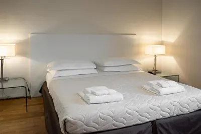 Letto o letti in una camera di Hotel la Scala