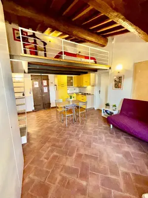 Area soggiorno di Signoria Uffizi Suites