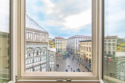 Vista generica su Firenze o vista sulla città dall'interno del bed & breakfast