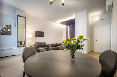 TV o dispositivi per l'intrattenimento presso Blu Notte Guest House