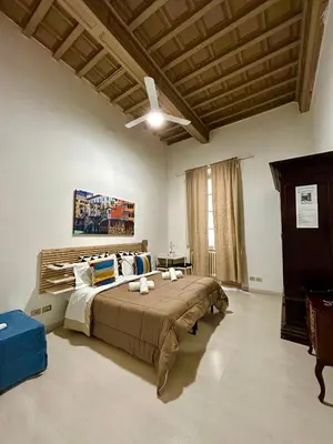 Area soggiorno di Gattopardo Rooms Florence