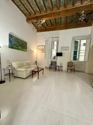 Area soggiorno di Gattopardo Rooms Florence