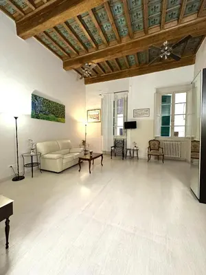 Area soggiorno di Gattopardo Rooms Florence