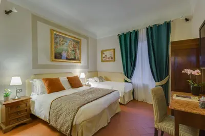 Letto o letti in una camera di Locanda Dei Guelfi