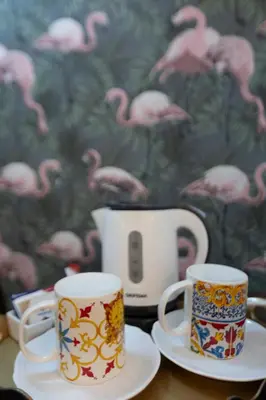 Set per la preparazione di tè e caffè presso Soggiorno La Coccinella
