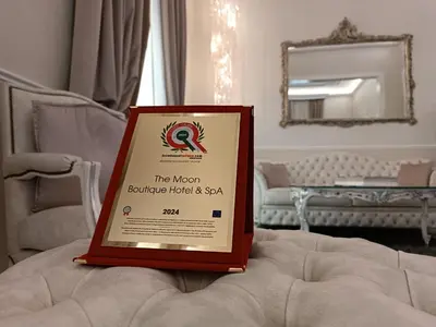 Letto o letti in una camera di The Moon Boutique Hotel & Spa