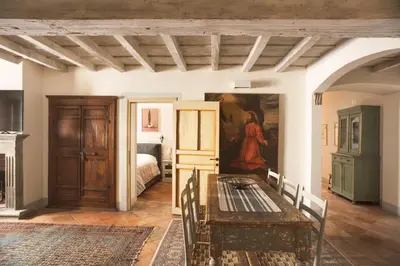 Letto o letti in una camera di Wp Relais Renaissance Retreat