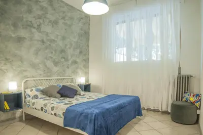 Letto o letti in una camera di Fortezza Studio