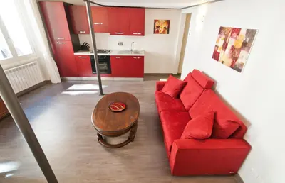 Area soggiorno di Art Apartment Santo Spirito Matteo