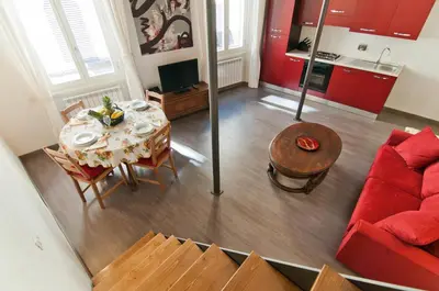 Area soggiorno di Art Apartment Santo Spirito Matteo