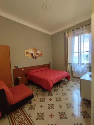Letto o letti in una camera di Villa Al Piano