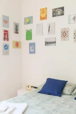 Letto o letti in una camera di Appartamento 122
