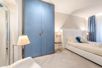 Letto o letti in una camera di Luxury Blue River by Mmega