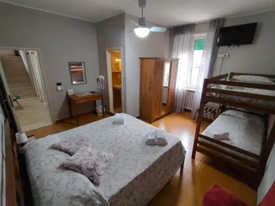 Letto o letti in una camera di Locanda di Bivigliano