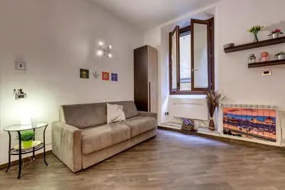 Area soggiorno di Geppi's Apartments