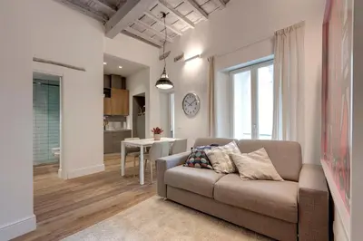 Area soggiorno di Il Moro Apartment by Mamo Florence