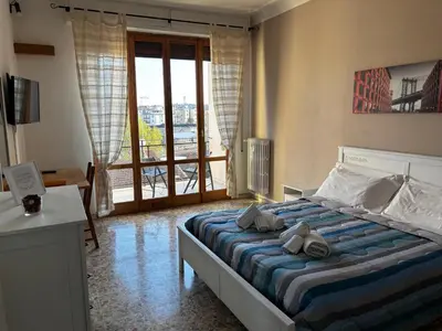 Letto o letti in una camera di Raggio di Sole
