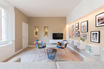 TV o dispositivi per l'intrattenimento presso Luxury apartment in city center