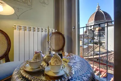 Balcone o terrazza di Romantic apartment in the heart of Florence