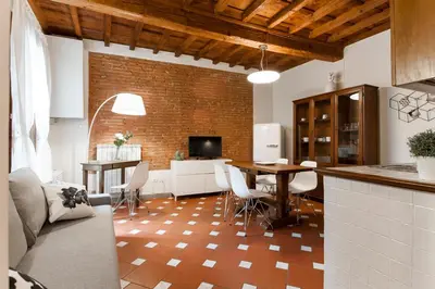 Area soggiorno di Borgo Pinti Apartment