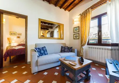 Area soggiorno di Borgo Pinti Apartment
