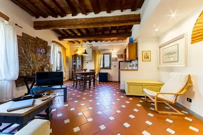 Area soggiorno di Borgo Pinti Apartment