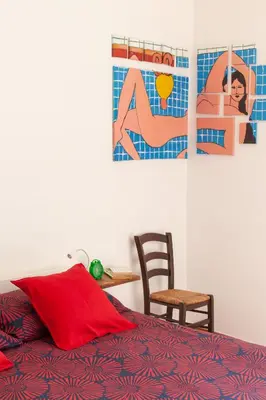 Letto o letti in una camera di Appartamento 123