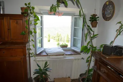 Letto o letti in una camera di Villa Gioietta