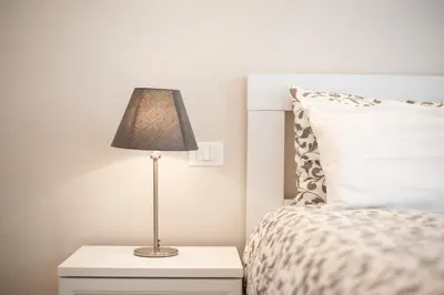 Letto o letti in una camera di Lucia's home