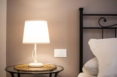 Letto o letti in una camera di Lucia's home