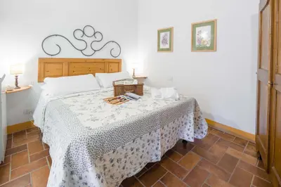 Letto o letti in una camera di Ancora del Chianti