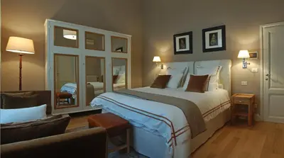 Letto o letti in una camera di Villino Fiorentino