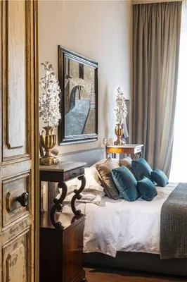 Letto o letti in una camera di Casa Botticelli