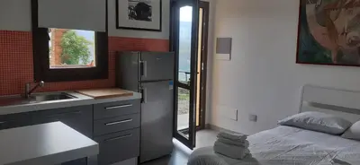 Letto o letti in una camera di Villa Francesca