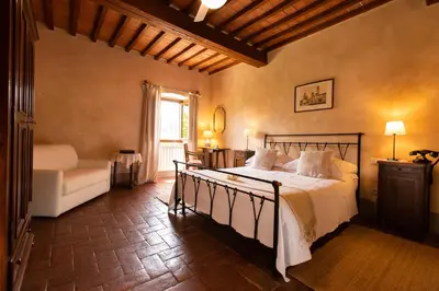 Letto o letti in una camera di Florence Winery AgriResort - Fattoria Lavacchio