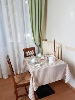 Letto o letti in una camera di Villa Alle Rampe