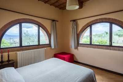 Letto o letti in una camera di Agriturismo Il Poderaccio