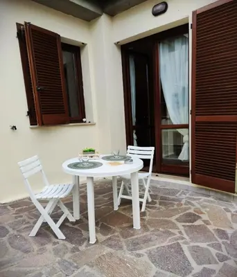 Patio o area all'aperto di Appartamenti la Piazzetta vicino a Firenze