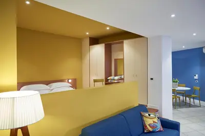 Letto o letti in una camera di Residence Leopoldo