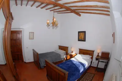 Letto o letti in una camera di Agriturismo I Poggi