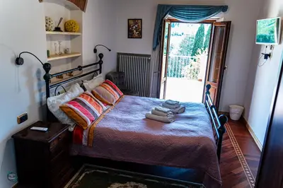 Letto o letti in una camera di La Valle di Anna