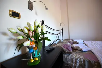 Letto o letti in una camera di La Valle di Anna