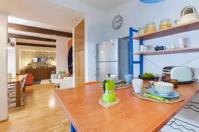 Cucina o angolo cottura di Pietrapiana flat & local market