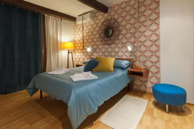 Letto o letti in una camera di Pietrapiana flat & local market