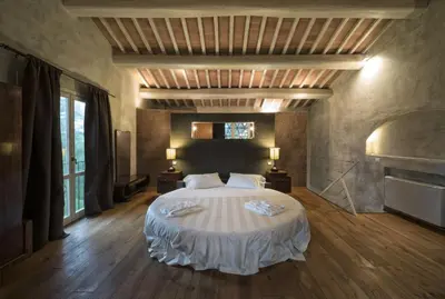 Letto o letti in una camera di Fattoria Casagrande