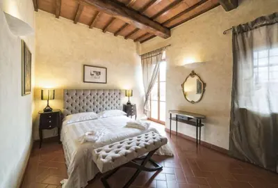 Letto o letti in una camera di Fattoria Casagrande